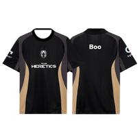 Team Heretics Valorant Esports Jersey 2026 Club Training Uniforms Men Women Benjyfishy Custom Sports Tops Family Kids Tees 120 black