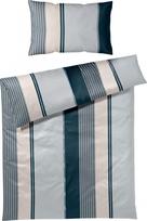 Joop Bedroom Patalynės komplektas Herringbone Stripes 155 x 200 cm Ocean iš satino medvilnės su pagalvės užvalkalu 40 x 80 cm