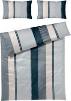 Joop Bedroom Patalynės komplektas Herringbone Stripes 200 x 220 cm Ocean iš satino medvilnės su 2 pagalvių užvalkalais 40 x 80 cm