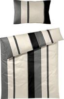 Joop Bedroom Patalynės komplektas Herringbone Stripes 155 x 200 cm Black iš satininės medvilnės su pagalvės užvalkalu 40 x 80 cm