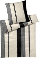 Joop Bedroom Patalynės komplektas Herringbone Stripes 155 x 220 cm Black iš satininės medvilnės su pagalvės užvalkalu 80 x 80 cm