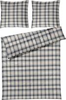 Joop Bedroom Patalynės komplektas Soft Frames 200 x 220 cm, mėlynas, flanelinė medvilnė, su 2 pagalvių užvalkalais 70 x 90 cm