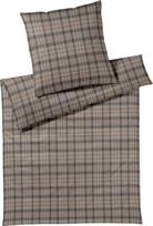 Joop Bedroom Patalynės komplektas Soft Frames 140 x 220 cm, rudas, iš flanelinės medvilnės, su pagalvės užvalkalu 70 x 90 cm