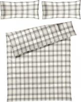 Joop Bedroom Patalynės komplektas Soft Frames 200 x 200 cm kreminės spalvos flanelinės medvilnės su 2 pagalvių užvalkalais 40 x 80 cm