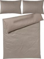 Joop Bedroom Patalynės komplektas Soft Lines 200 x 220 cm, ruda, iš flanelinės medvilnės, su 2 pagalvių užvalkalais 40 x 80 cm