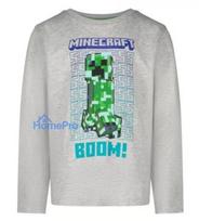 "Minecraft" vaikiški marškinėliai ilgomis rankovėmis