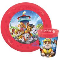 "Paw Patrol" stiklinės ir lėkštės rinkinys