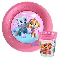 "Paw Patrol" stiklinės ir lėkštės rinkinys