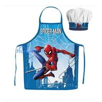 Spiderman Skyline 2 dalių vaikiškos prijuostės ir kepurės rinkinys