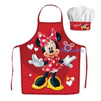 "Disney Minnie" 2 dalių vaikiškos prijuostės ir kepurės rinkinys