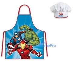 "Avengers" 2 dalių prijuostės ir kepurės rinkinys vaikams