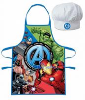 "Avengers" 2 dalių prijuostės ir kepurės rinkinys vaikams