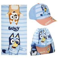 "Bluey" rankšluosčio, sporto krepšio, beisbolo kepuraitės rinkinys