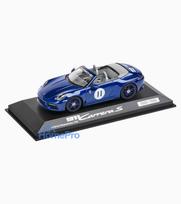 911 Carrera S Cabrio PLA 992, gentian blue metallic, kreidos spalva, 1:43