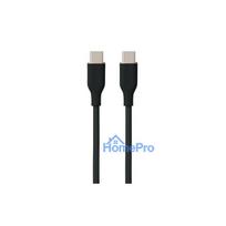 Silicone cable USB Type-C - Type-C, 60W (black, 2m)