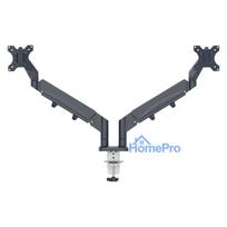 LEITZ Dual Monitor Mount, Dark Grey