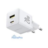 Charger - Baseus 20W USB-C USB-A Fast Charging Adapter Black