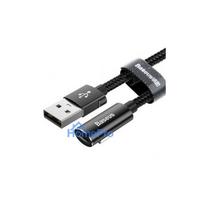 USB cable Baseus 'Rythm' black 'Lightning' 120cm / 90'' degrees + 'Lightning' output