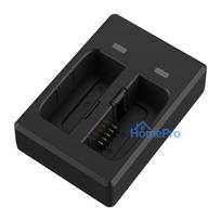 Fotoaparato Baterijų Įkroviklis - SJCAM SJ10 Dvigubas Įkroviklis Su USB-C Ir "Micro USB" Laidu