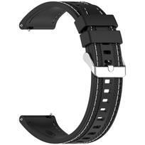 Silikoninis dirželis Xiaomi Watch S4 S3 S2 S1 Mi Color 2 laikrodžiams, minkštas sportinis dirželis Xiaomi Watch 2 Pro apyrankei, greito atsegimo 22MM width strap juoda