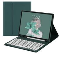 Apsauginis dėklas iPad 9 kartai su Bluetooth klaviatūra, magnetiniu tvirtinimu ir rašiklio laikikliu visapusiškai apsaugai iPad Pro - 10.9/11 inches gray