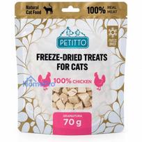 PETITTO Freeze-dried chicken treats Mono - cat treats - 70g