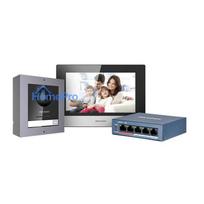 Orno HIKVISION DS-KIS602(B) single-family PoE video intercom set with 7" touch monitor with WiFi, FullHD camera outdoor