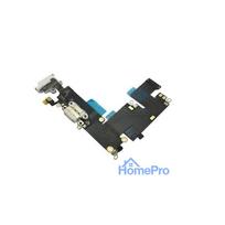 Flex for iPhone 6 Plus for audio and charging connector with microphone light grey used ORG