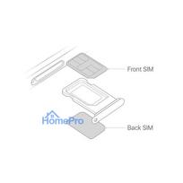 SIM card holder for iPhone 12 DUAL SIM Red ORG