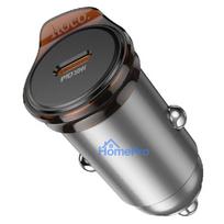 Car charger HOCO Z57A 30W (1xUSB 1xUSB-C) black