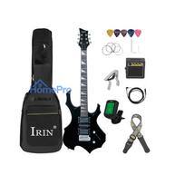 IRIN 6-String Electric Guitar – 24 Frets Maple Body with Tremolo System & Full Accessory Kit