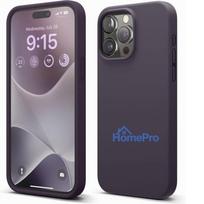 Riff Slim & Soft Silicone Soft Back Cover Case for Apple iPhone 15 Pro Max Violet