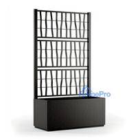 Flower box with mesh rectangular Ethica 80x36x140cm grey 8003507686014