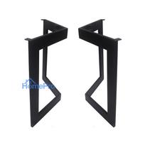 Table legs - frame set (2 pcs.) curved square shape Black