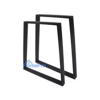 Table legs - frame set (2 pcs.) trapezoidal shape Black