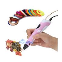 3D pen +170m plastic filament, pink / 3D pencil