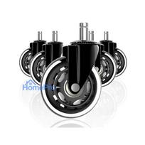 Chair wheels, rubber, 5 pcs.