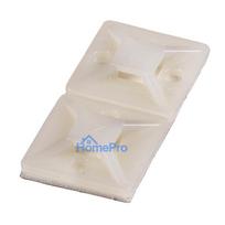 Adhesive pad for straps HAUPA 262160 (100pcs, white, 19x19)
