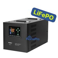 Uninterruptible power supply 2200VA / 1600W, pure sine wave, LiFePO4, GEL and AGM batteries.