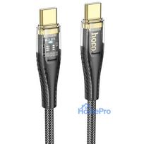 Cable USB C to USB C Hoco 3A 60W 1,2 m U121 black