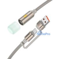 Cable USB A / USB C to LED light Hoco 0,3 m UA38C gold