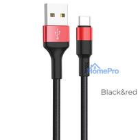Cable USB A to USB C Hoco 2A 1 m X26 black red
