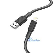 Cable USB A to Lightning Hoco 2,4A 1 m X69 black white