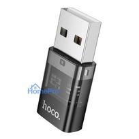 Adapter USB A to USB C Hoco UA36C transparent black