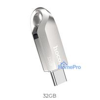 Pendrive 32GB USB 3.0 (USB A + USB C) Hoco UD8 nickel