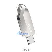 Pendrive 16GB USB 3.0 (USB A + USB C) Hoco UD8 nickel