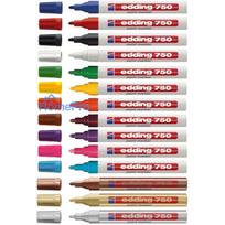 Office Supplies - Edding 750 Paint Marker Set 10 Pcs. Silver