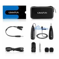 Wireless Microphone - KIMAFUN KM-G130-1 Lavalier Kit 30m Range Rechargeable