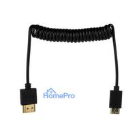 HDMI Cable - 50cm Spiral HDMI to Mini HDMI 2.1 8K 60Hz 48Gbps