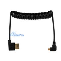 HDMI Cable - Micro HDMI Spiral 50 cm 48Gbps 8K 60Hz 4K 120Hz